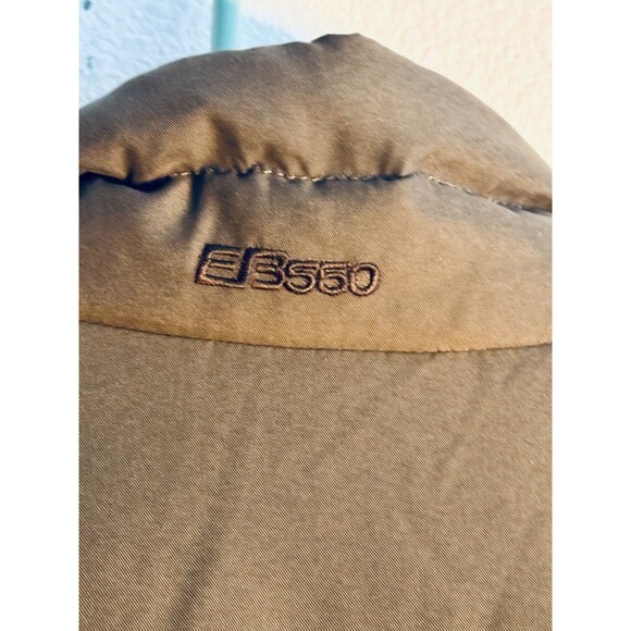 Eddie Bauer Vest Mens Large Green Olive Goose Down Puffer Zip Quilted gorpcore - Picture 4 of 11